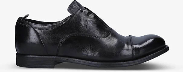 Mens Black Chronicle Leather Derby Shoes Eur 44 / 10 Uk Men