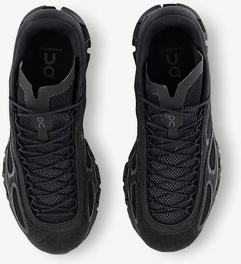 Mens Black Cloud x Fka Mesh and Faux-Suede Low-Top Trainers Eur 41.5 / 7.5 Uk Men - Image 2