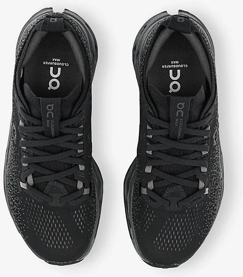 Mens Black Cloudsurfer Max Woven Low-Top Trainers Eur 43.5 / 9.5 Uk Men - Image 2