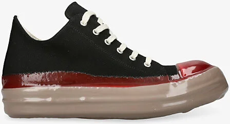 Mens Black/Comb Contrast-Toe Denim Mid-Top Trainers Eur 43 / 9 Uk Men