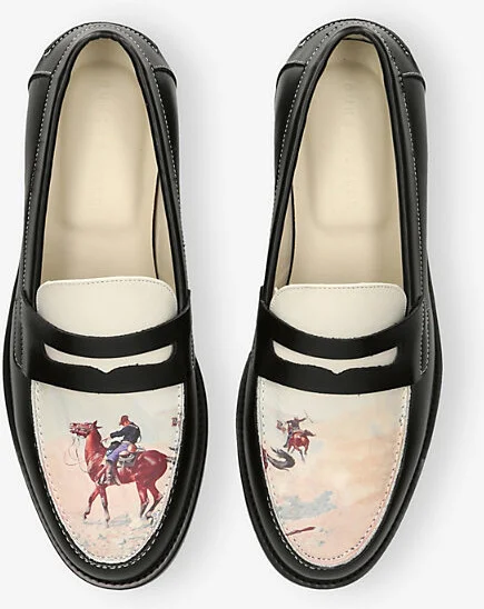 Mens Black/Comb Wilde Advanced Guard Leather Loafers Eur 46 / 12 Uk Men - Image 2