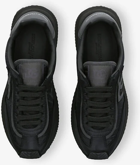 Mens Black Dg Cushion Woven Low-Top Trainers Eur 42 / 8 Uk Men - Image 2