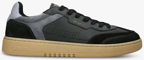 Mens Black Dice Leather and Suede Low-Top Trainers Eur 46 / 12 Uk Men