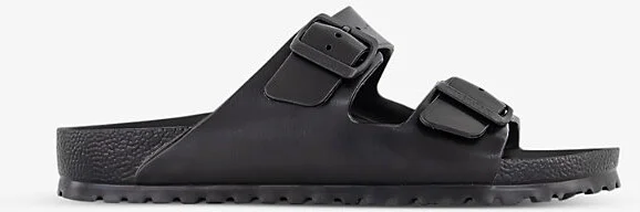 Mens Black Eva Arizona Double-Strap Rubber Sandals Eur 43 / 9 Uk Men