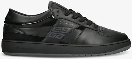 Mens Black G Move Leather Low-Top Trainers Eur 41.5 / 7.5 Uk Men