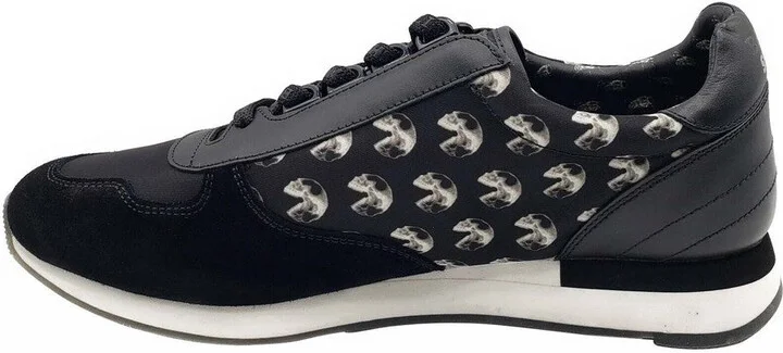 Men's Black Gavino Consumers Nylon / Leather / Suede Lace Up Sneaker - Image 7
