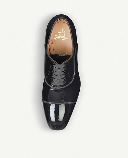 Mens Black Greggo Leather Oxford Shoes Eur 46 / 12 Uk Men - Image 2