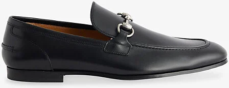 Mens Black Jordaan Leather Loafers Eur 43 / 9 Uk Men