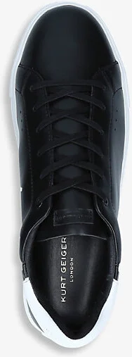Mens Black Laney Platform Leather Trainers Eur 45 / 11 Uk Men - Image 2