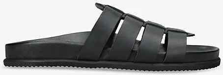 Mens Black Laodamas Leather Sandals Eur 45 / 11 Uk Men