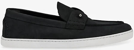 Mens Black/Lin Black Chambeliboat Leather Boat Shoes Eur 42.5 / 8.5 Uk Men