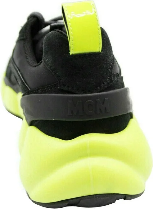 Men's Black Luft Collection Suede Neon Green Trim Sneaker MEX9AMM66BK (42 EU / 9 US) - Image 5