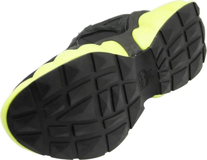Men's Black Luft Collection Suede Neon Green Trim Sneaker MEX9AMM66BK (42 EU / 9 US) - Image 7
