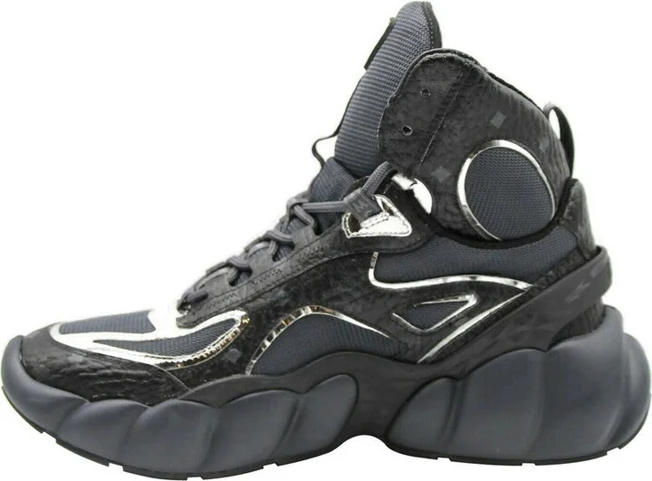Men's Black Luft Collection Visetos Coated Canvas Sneaker - Image 3