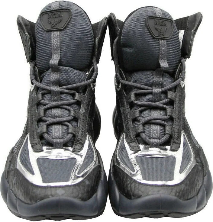 Men's Black Luft Collection Visetos Coated Canvas Sneaker - Image 4