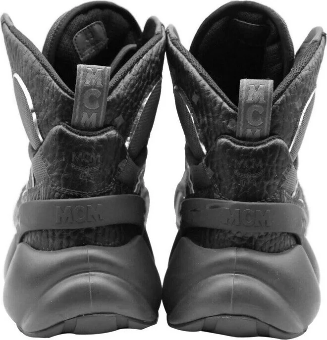 Men's Black Luft Collection Visetos Coated Canvas Sneaker - Image 5