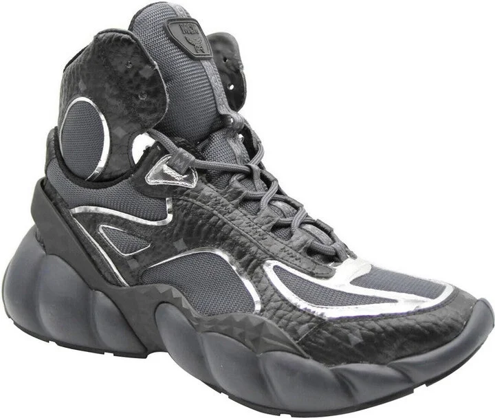 Men's Black Luft Collection Visetos Coated Canvas Sneaker