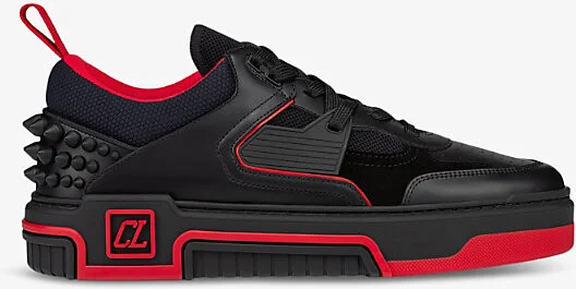 Mens Black Men's Astroloubi Leather Low-Top Trainers Eur 45 / 11 Uk Men