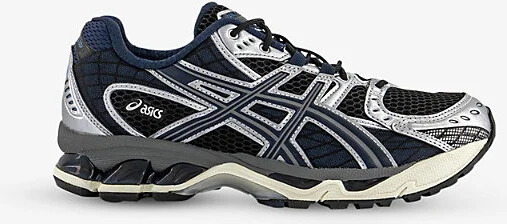 Mens Black Midnight Gel-Nimbus 10.1 Low-Top Woven Trainers Eur 44.5 / 10.5 Uk Men
