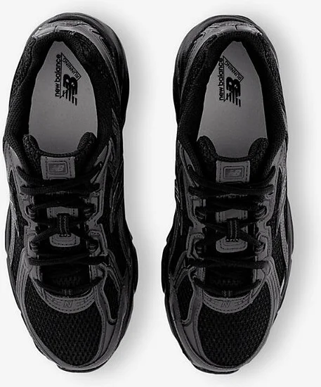 Mens Black Mono 740 V2 Branded Mesh Low-Top Trainers 6 - Image 2