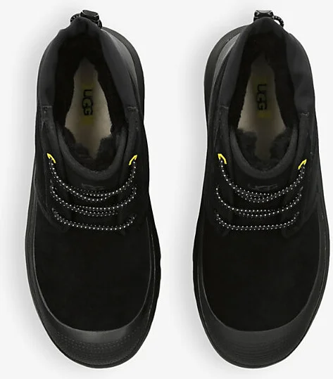 Mens Black Neumel Weather Logo-Debossed Suede Chukka Boots Eur 41 / 7 Uk Men - Image 2