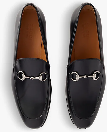 Mens Black Next Horsebit Hardware Leather Loafers Eur 41 / 7 Uk Men - Image 2