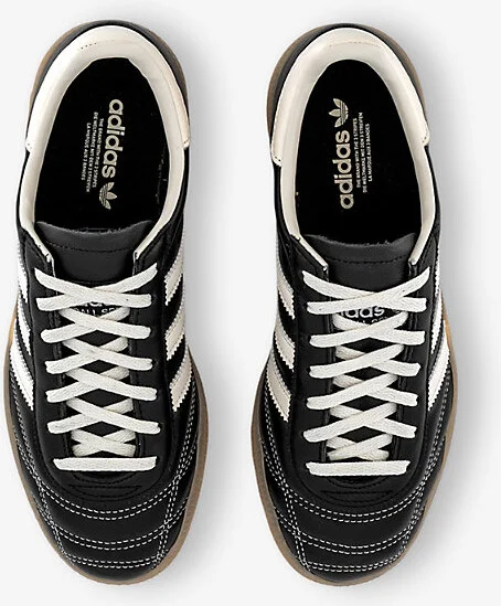Mens Black Off White Handball Spezial Quilted Leather Low-Top Trainers Eur 43.5 / 9.5 Uk Men - Image 2