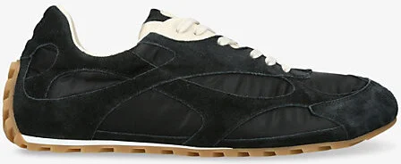 Mens Black Orbit Flash Suede and Nylon Low-Top Trainers Eur 45 / 11 Uk Men
