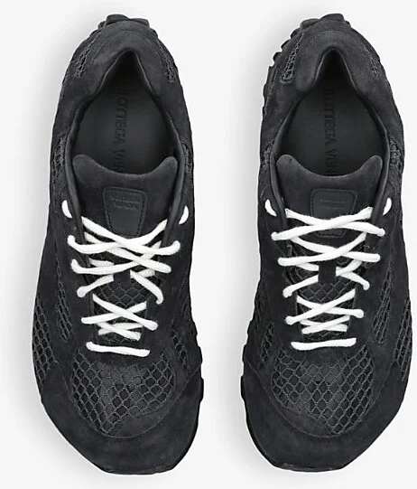 Mens Black Orbit Suede and Mesh Low-Top Trainers Eur 44 / 10 Uk Men - Image 2