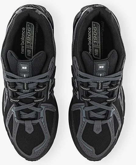 Mens Black Phantom Grey 1906 Woven Trainers 4.5 - Image 2