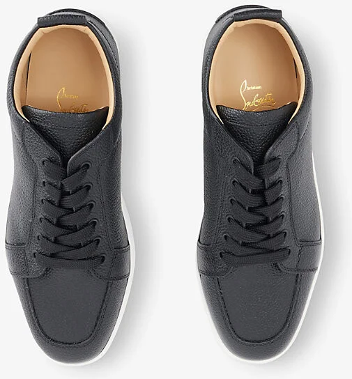 Mens Black Rantulow Leather Leather Low-Top Trainers Eur 42.5 / 8.5 Uk Men - Image 2