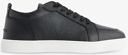 Mens Black Rantulow Leather Leather Low-Top Trainers Eur 42.5 / 8.5 Uk Men