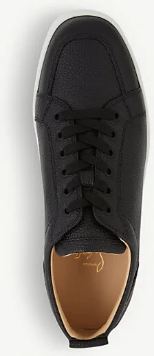 Mens Black Rantulow Leather Trainers Eur 44 / 10 Uk Men - Image 2