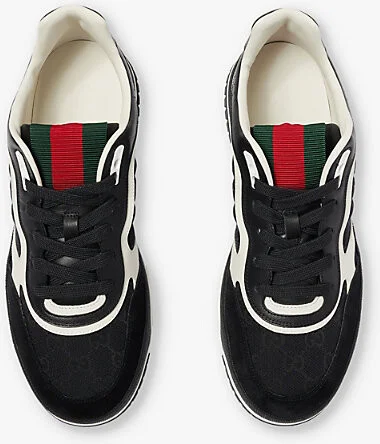 Mens Black Re-Web Canvas Trainers Eur 41 / 7 Uk Men - Image 2