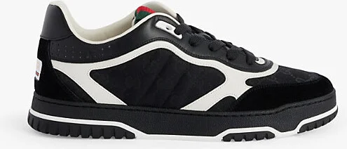 Mens Black Re-Web Canvas Trainers Eur 41 / 7 Uk Men