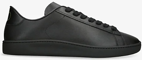 Mens Black Royco 2 Leather Low-Top Trainers Eur 45 / 11 Uk Men