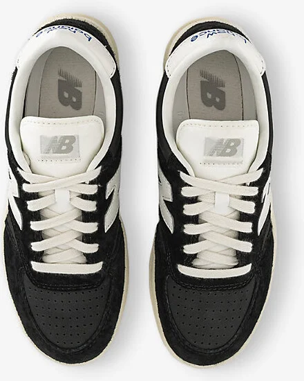 Mens Black Sea Salt T500 Suede Low-Top Trainers 8.5 - Image 2