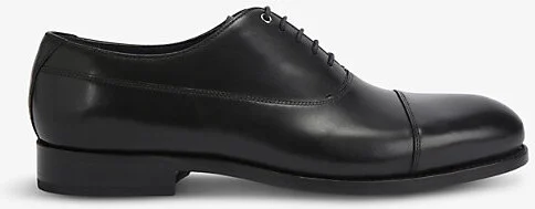 Mens Black Sloane Oxford Leather Shoes Eur 40 / 6 Uk Men