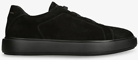 Mens Black Slouch Suede Low-Top Trainers Eur 41 / 7 Uk Men