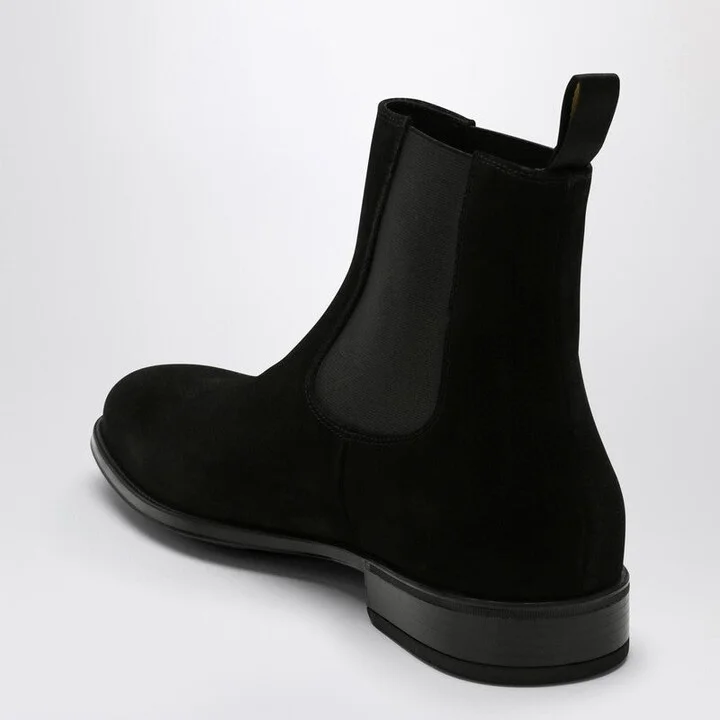 Men's Black Suede Ankle Boot - Image 2