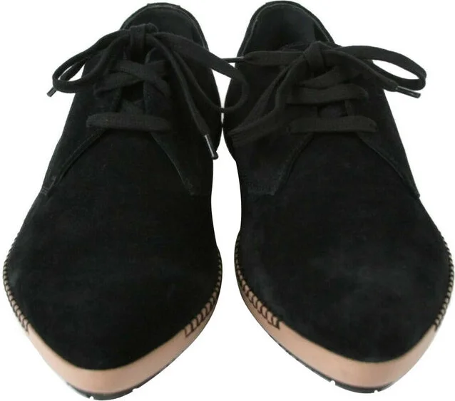 Men's Black Suede Pointed Toe Dress Shoe 512171 1000 - Image 3