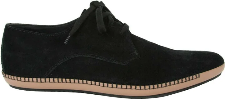 Men's Black Suede Pointed Toe Dress Shoe 512171 1000 - Image 6