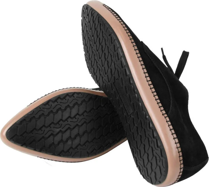 Men's Black Suede Pointed Toe Dress Shoe 512171 1000 - Image 8