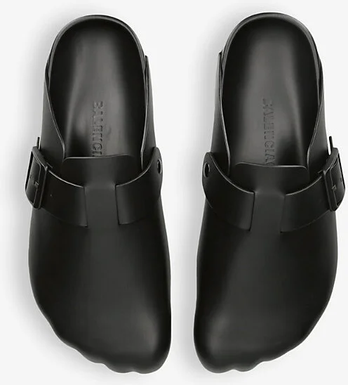 Mens Black Sunday Leather Mules Eur 41 / 7 Uk Men - Image 2
