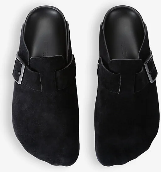 Mens Black Sunday Suede Mules Eur 41 / 7 Uk Men - Image 2