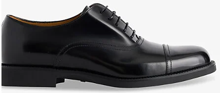Mens Black Tempe Lace-Up Leather Brogues Eur 40 / 6 Uk Men