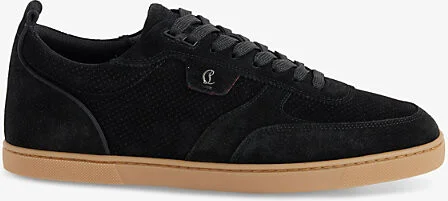 Mens Black Tutti Rui Low-Top Leather Trainers Eur 44.5 / 10.5 Uk Men