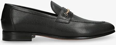 Mens Black Vlogo 2 Leather Loafers Eur 46 / 12 Uk Men