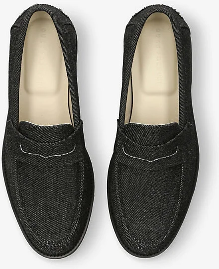 Mens Black Wilde Denim Loafers Eur 45 / 11 Uk Men - Image 2