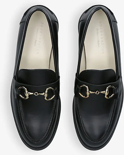 Mens Black Wilde Horsebit Leather Penny Loafers Eur 43 / 9 Uk Men - Image 2